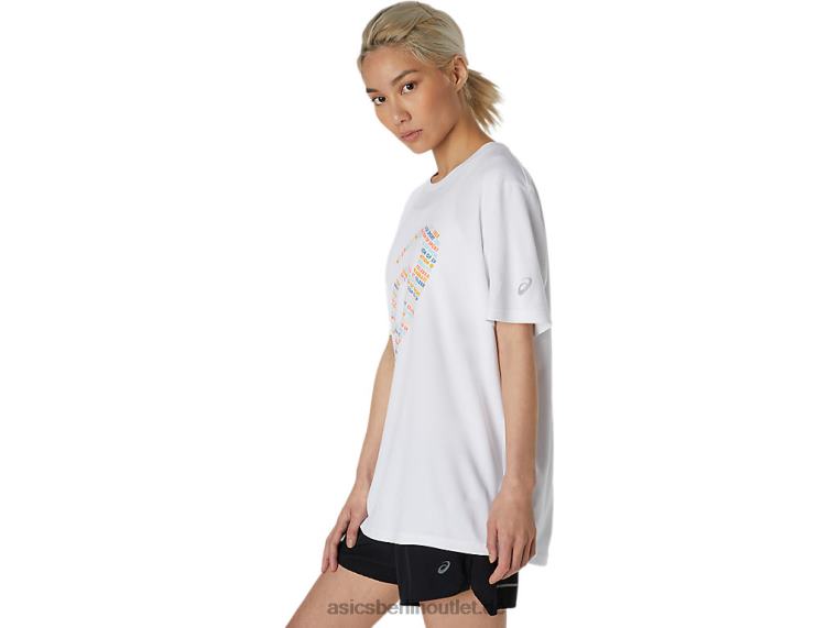 Kurzarmoberteil mit Logo-Print BL4N1758Asics strahlend weiß