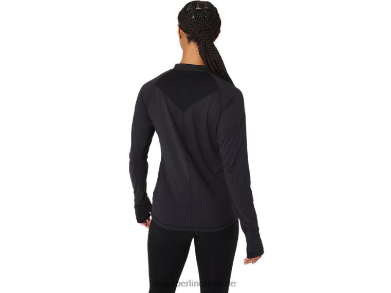 Langärmliges Winter-Laufoberteil für Damen BL4N2756Asics Leistung schwarz