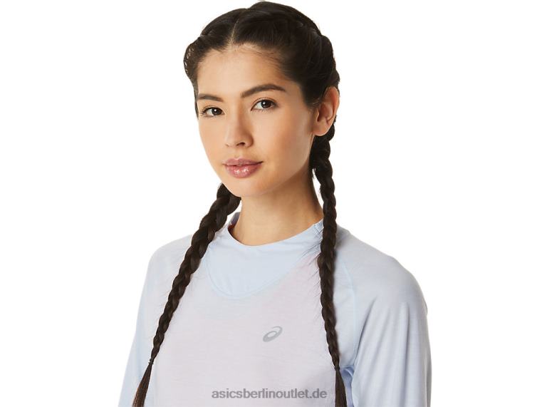 Langärmliges Winter-Laufoberteil für Damen BL4N2798Asics weicher Himmel