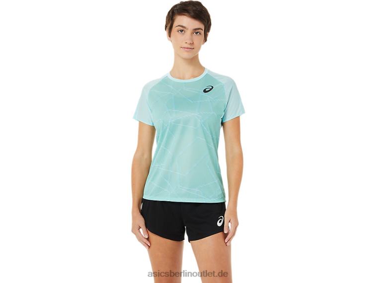 Leichtes Kurzarm-Top für Damen BL4N3263Asics klares Blau