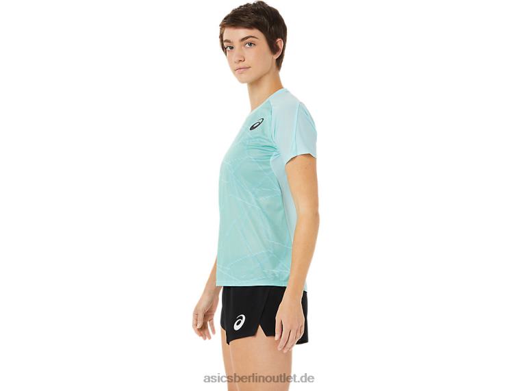 Leichtes Kurzarm-Top für Damen BL4N3263Asics klares Blau
