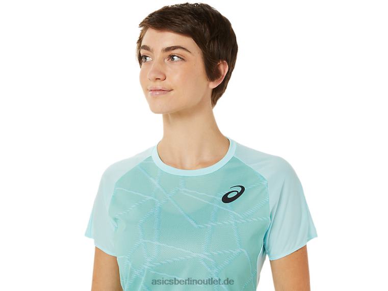 Leichtes Kurzarm-Top für Damen BL4N3263Asics klares Blau
