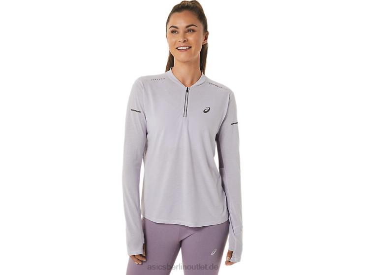 Metarun Damen-Langarmoberteil mit 1/2-Reißverschluss BL4N2480 AsicsDämmerungsviolett/violetter Quarz