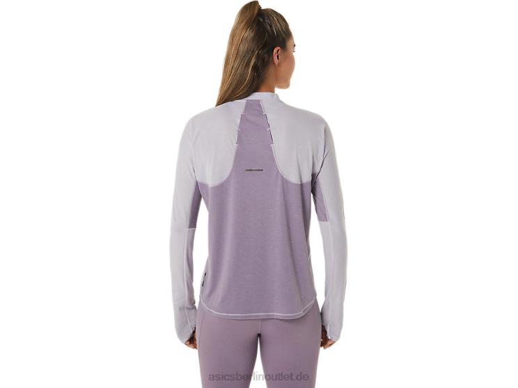 Metarun Damen-Langarmoberteil mit 1/2-Reißverschluss BL4N2480 AsicsDämmerungsviolett/violetter Quarz