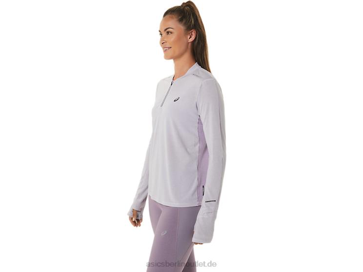 Metarun Damen-Langarmoberteil mit 1/2-Reißverschluss BL4N2480 AsicsDämmerungsviolett/violetter Quarz
