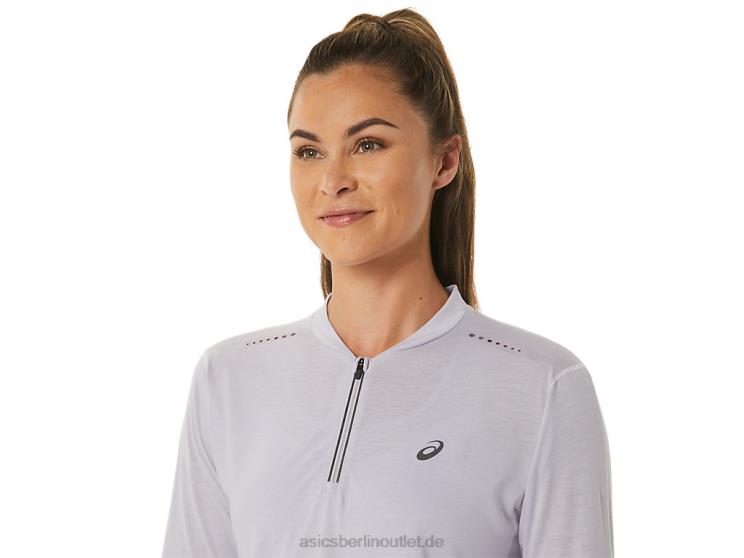 Metarun Damen-Langarmoberteil mit 1/2-Reißverschluss BL4N2480 AsicsDämmerungsviolett/violetter Quarz