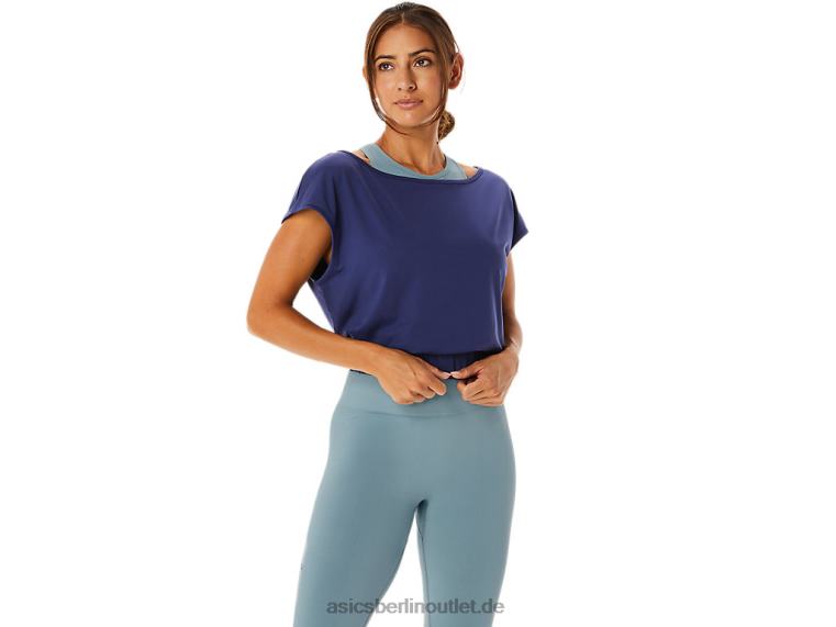 Nagino Flex Kurzarmoberteil für Damen BL4N2244Asics Indigo Blau