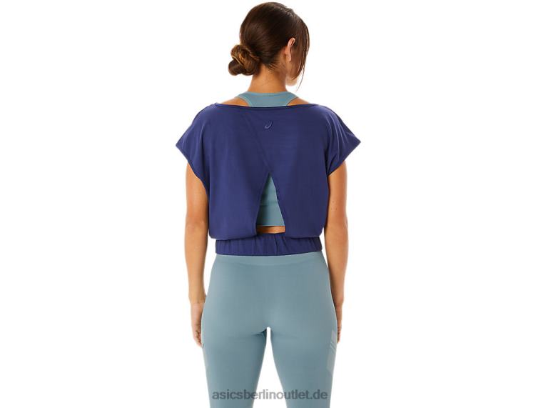 Nagino Flex Kurzarmoberteil für Damen BL4N2244Asics Indigo Blau