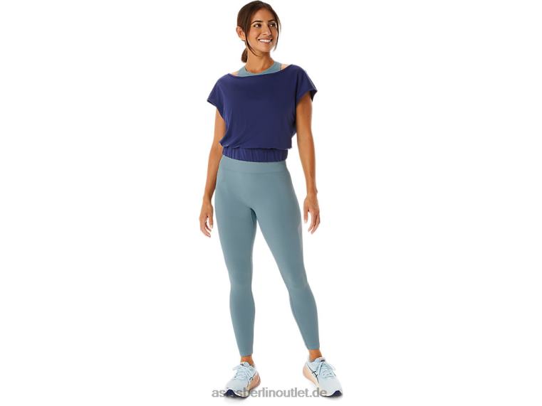 Nagino Flex Kurzarmoberteil für Damen BL4N2244Asics Indigo Blau