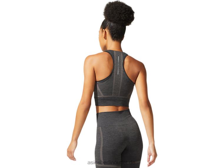 Nahtloses Damenoberteil BL4N3837Asics Leistung schwarz