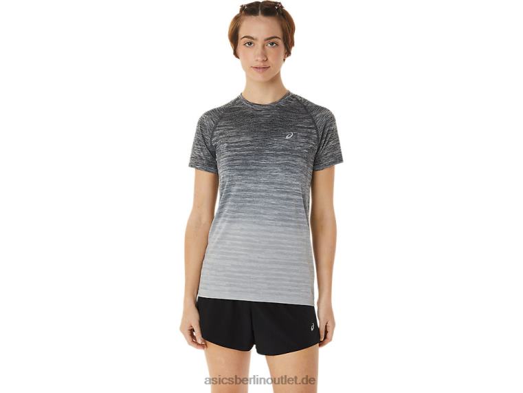 Nahtloses Kurzarmoberteil für Damen BL4N3006Asics Trägergrau/Gletschergrau