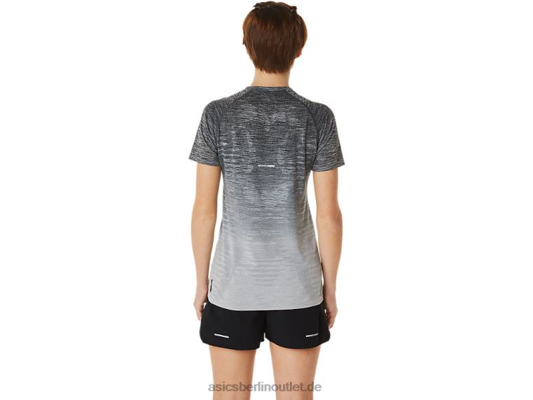 Nahtloses Kurzarmoberteil für Damen BL4N3006Asics Trägergrau/Gletschergrau