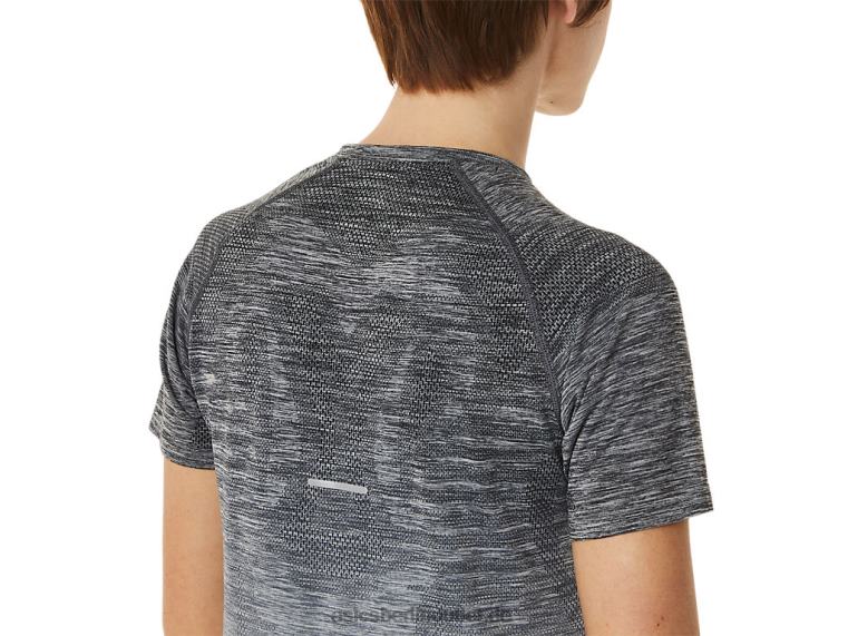 Nahtloses Kurzarmoberteil für Damen BL4N3006Asics Trägergrau/Gletschergrau