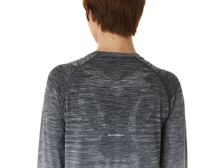 Nahtloses Langarm-Top für Damen BL4N2988Asics Trägergrau/Gletschergrau