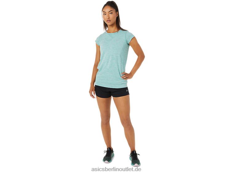 Nahtloses kurzärmliges Rennoberteil für Damen BL4N3499Asics Salbei
