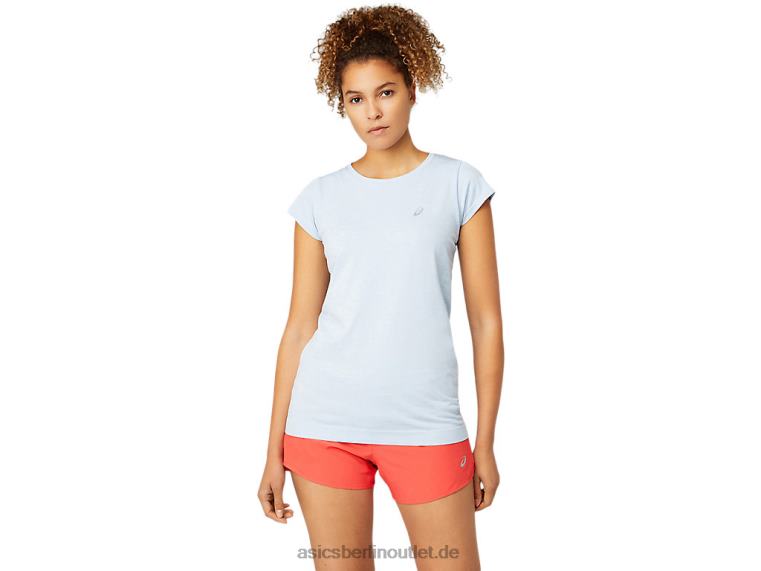Nahtloses kurzärmliges Rennoberteil für Damen BL4N3759Asics Nebel