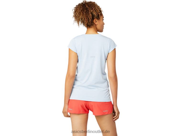 Nahtloses kurzärmliges Rennoberteil für Damen BL4N3759Asics Nebel