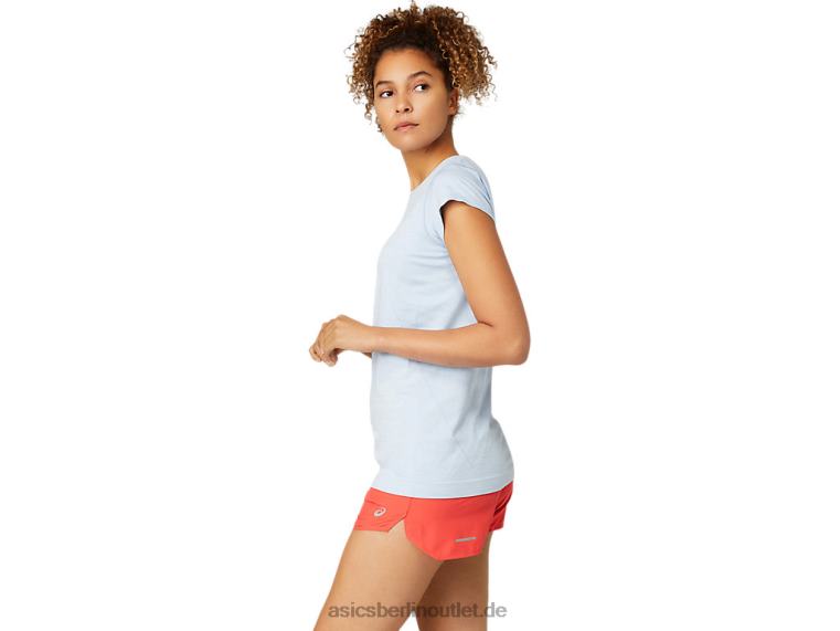 Nahtloses kurzärmliges Rennoberteil für Damen BL4N3759Asics Nebel
