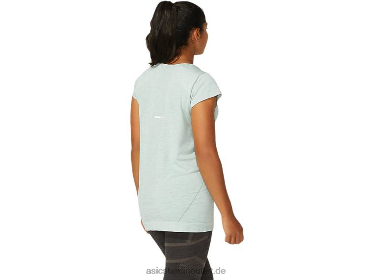 Nahtloses kurzärmliges Rennoberteil für Damen BL4N3960Asics schiefergrau