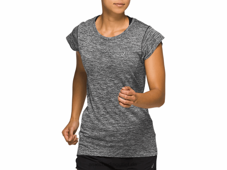 Nahtloses kurzärmliges Rennoberteil für Damen BL4N4126Asics Leistung schwarz