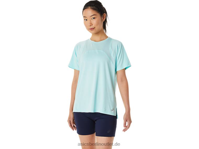 Pr Lyte Run Kurzarmshirt für Damen BL4N3391Asics klares Blau