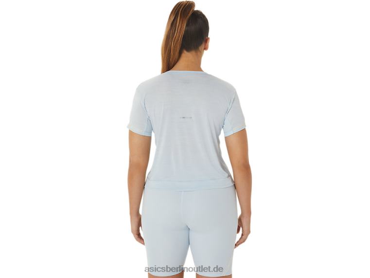 Renn-Crop-Top für Damen BL4N2245Asics Himmel/Creme