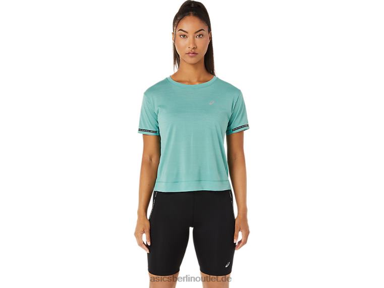 Renn-Crop-Top für Damen BL4N3254Asics Salbei