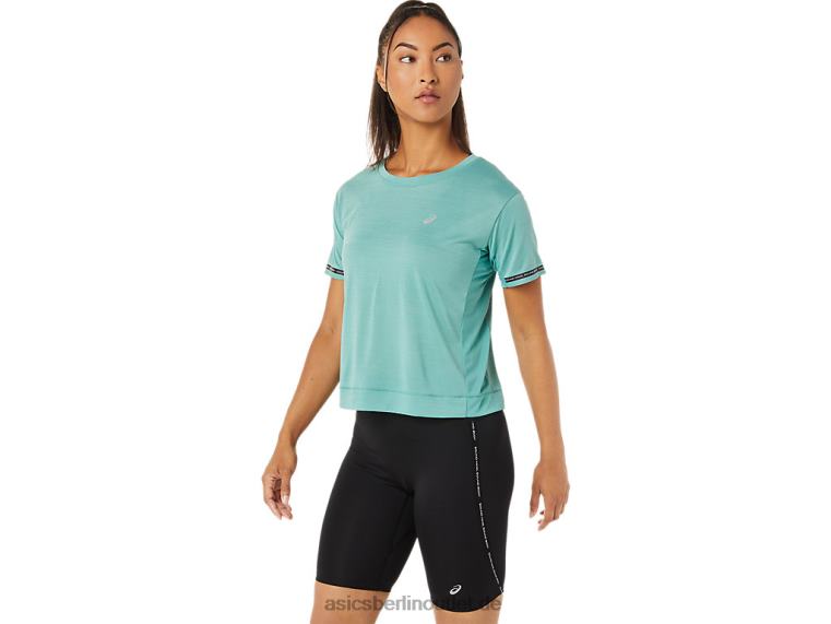 Renn-Crop-Top für Damen BL4N3254Asics Salbei
