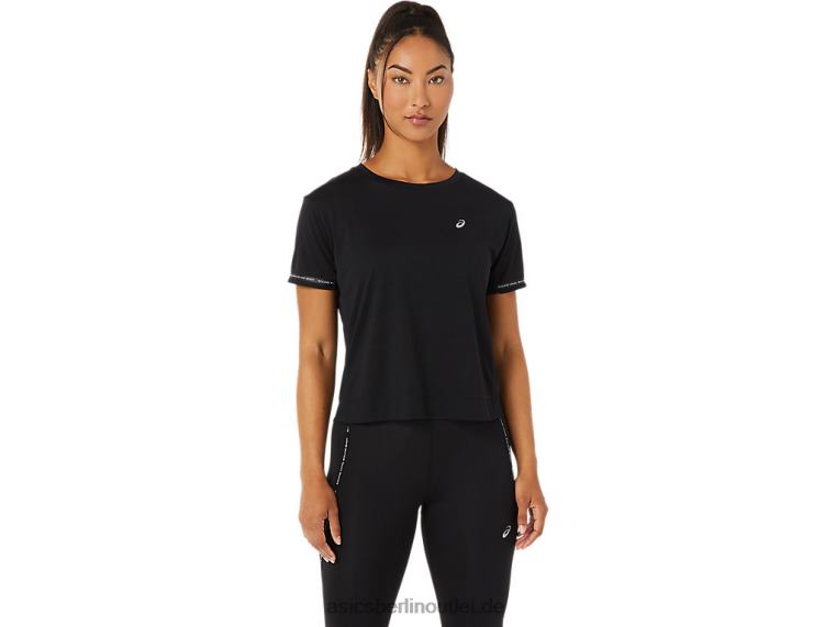 Renn-Crop-Top für Damen BL4N3330Asics Leistung schwarz
