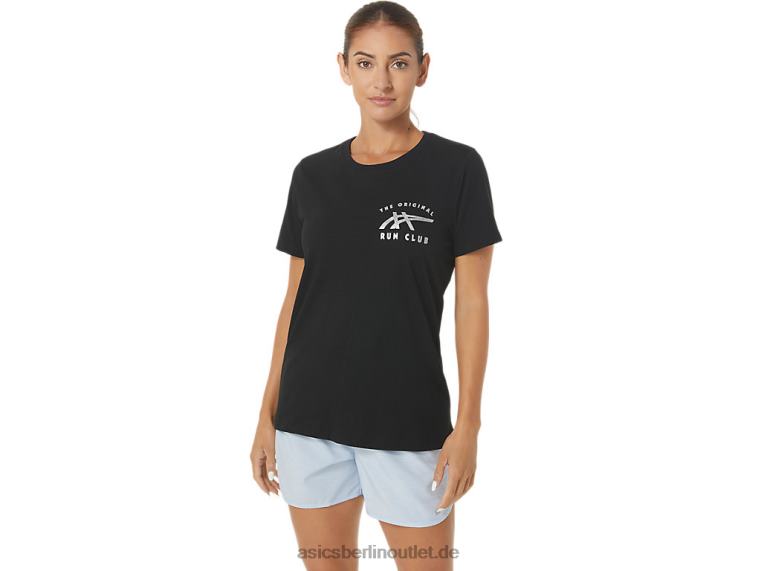 W Orc leuchtendes kleines Logo SS Crew BL4N2732Asics Leistung schwarz