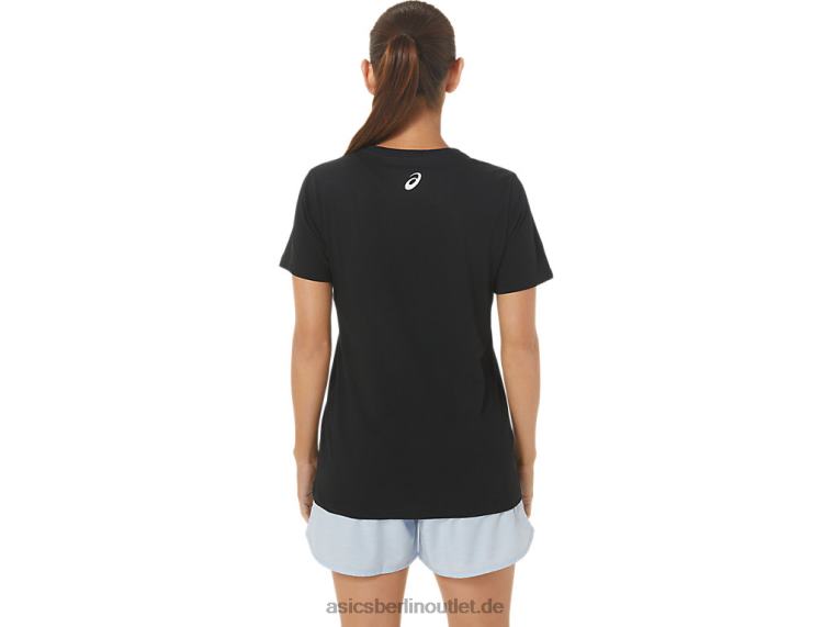 W Orc leuchtendes kleines Logo SS Crew BL4N2732Asics Leistung schwarz