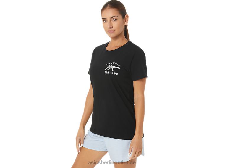 W Orc leuchtendes kleines Logo SS Crew BL4N2732Asics Leistung schwarz