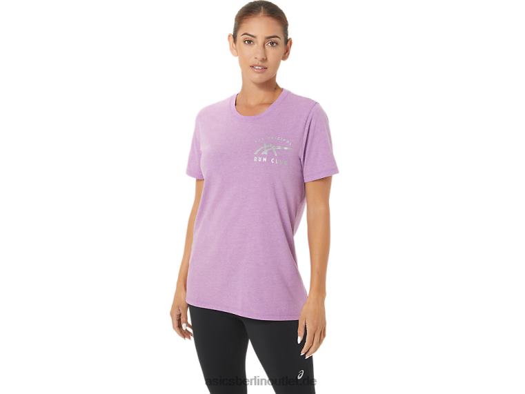 W Orc leuchtendes kleines Logo SS Crew BL4N2734Asics Orchideenheide