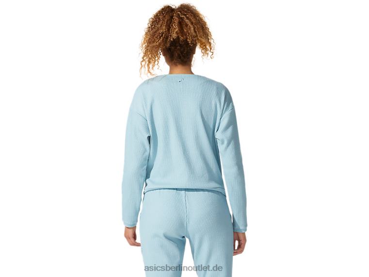Weiches Stretch-Sweatshirt für Damen BL4N4053Asics rauchblau