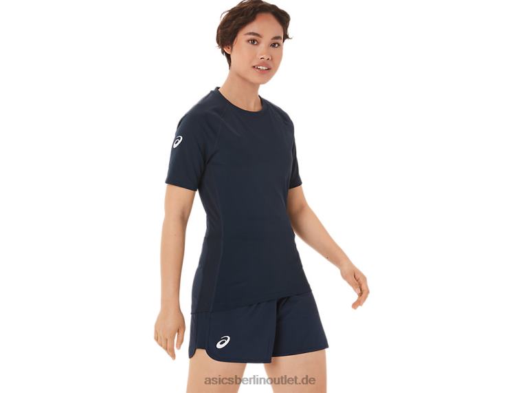 Zweiteiliges Wrestling-Top für Damen BL4N3812Asics Team Marine