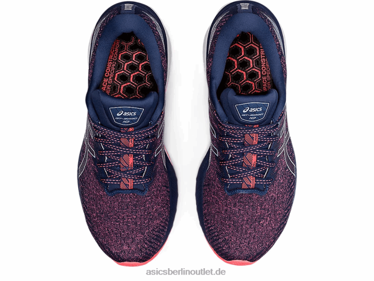 GT-2000 10 BL4N3691Asics leuchtendes Korallen-/Donnerblau