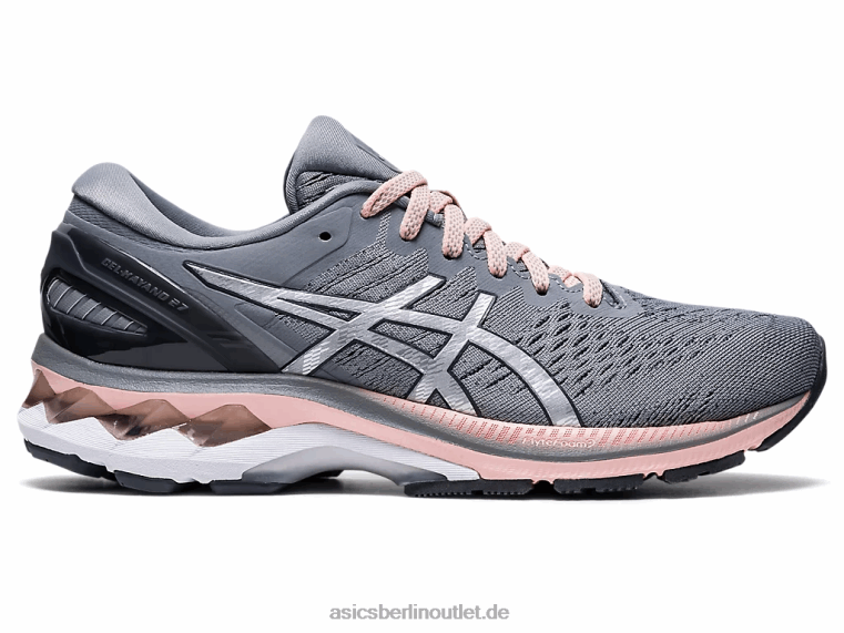 Gel-Kayano 27 breit BL4N4154Asics Gesteinsschicht/reines Silber