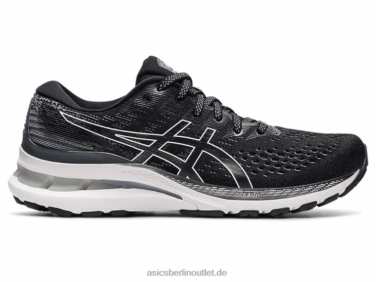 Gel-Kayano 28 breit BL4N3868Asics Schwarz-Weiss