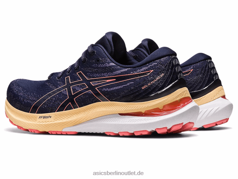 Gel-Kayano 29 breit BL4N2431Asics Mitternacht/Papaya
