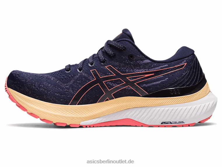 Gel-Kayano 29 breit BL4N2431Asics Mitternacht/Papaya