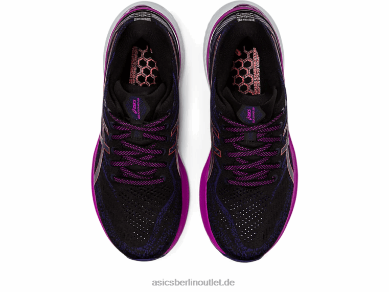 Gel-Kayano 29 breit BL4N3134Asics Schwarz/Rot-Alarm