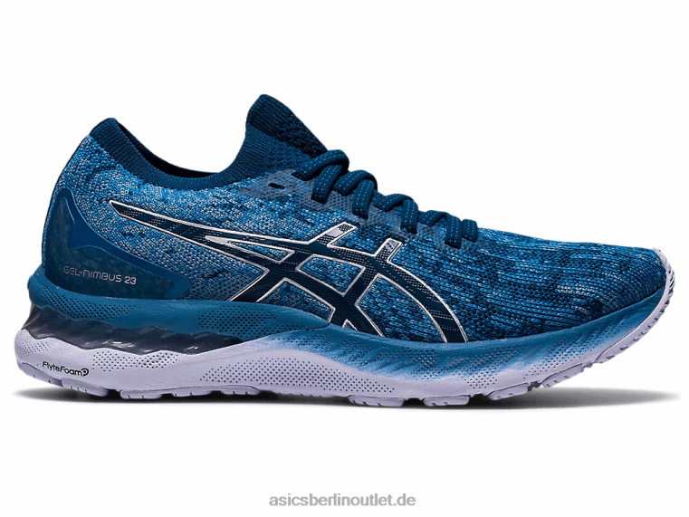 Gel-Nimbus 23 gestrickt BL4N3922Asics Grauseide/Makoblau