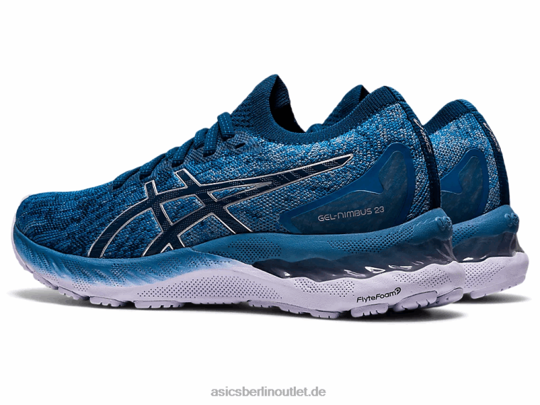 Gel-Nimbus 23 gestrickt BL4N3922Asics Grauseide/Makoblau