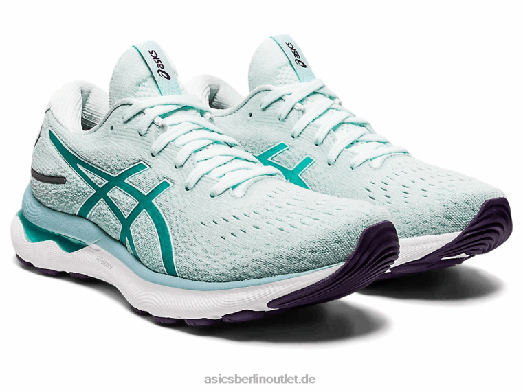 Gel-Nimbus 24 breit BL4N2877Asics beruhigendes Meer/Seeglas