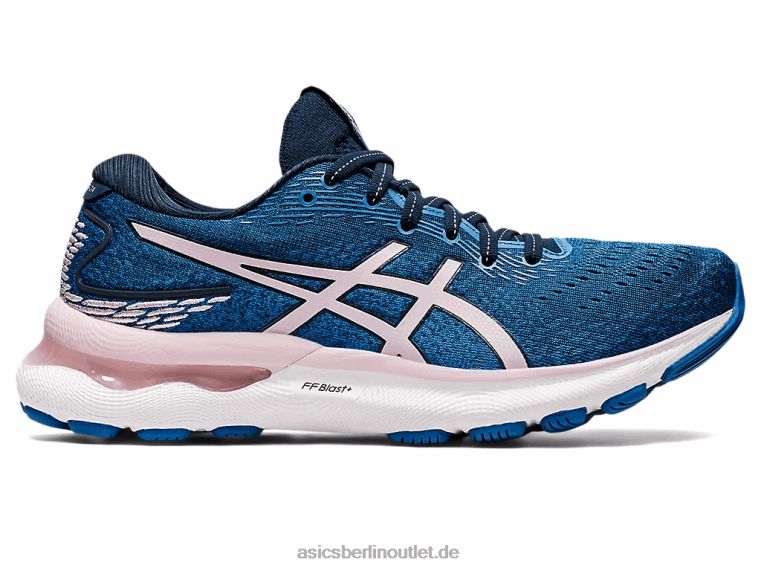 Gel-Nimbus 24 breit BL4N3430Asics Französischblau/kaum rosa