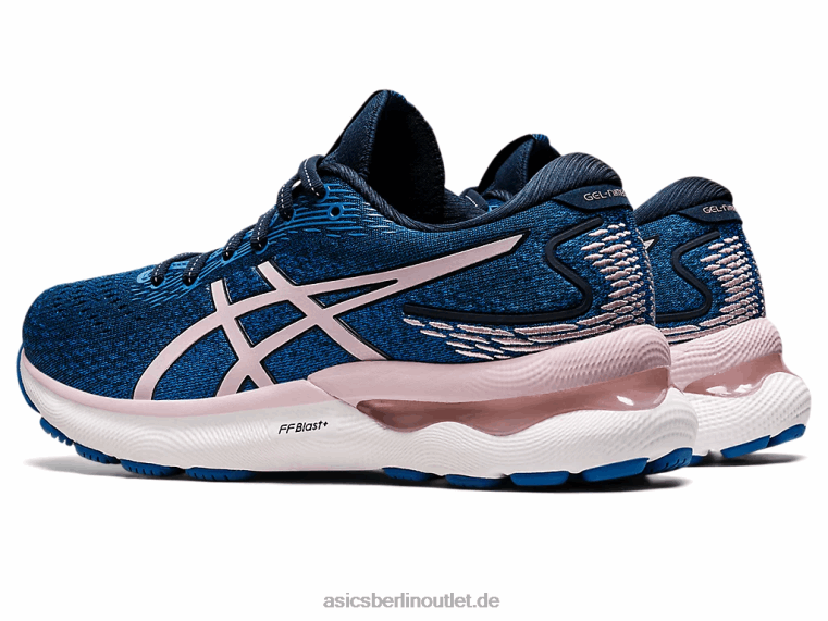 Gel-Nimbus 24 breit BL4N3430Asics Französischblau/kaum rosa
