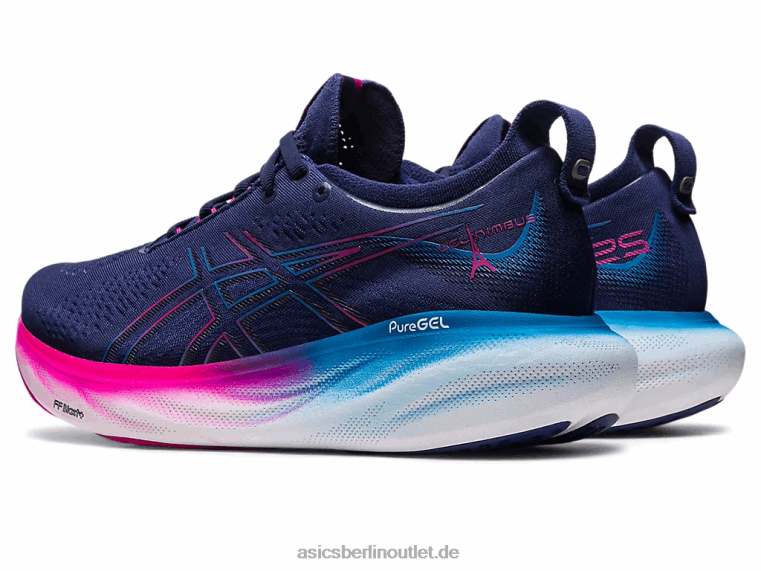 Gel-Nimbus 25 BL4N2138Asics Indigoblau/Rosa Rave