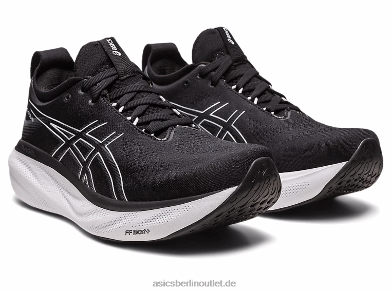 Gel-Nimbus 25 breit BL4N2376Asics schwarz/reines Silber