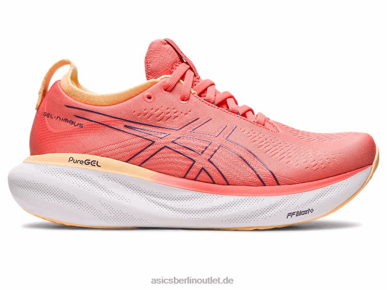 Gel-Nimbus 25 breit BL4N2377Asics Papaya/staubiges Lila