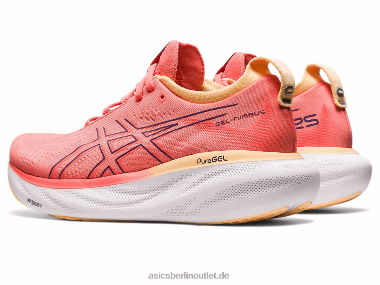Gel-Nimbus 25 breit BL4N2377Asics Papaya/staubiges Lila